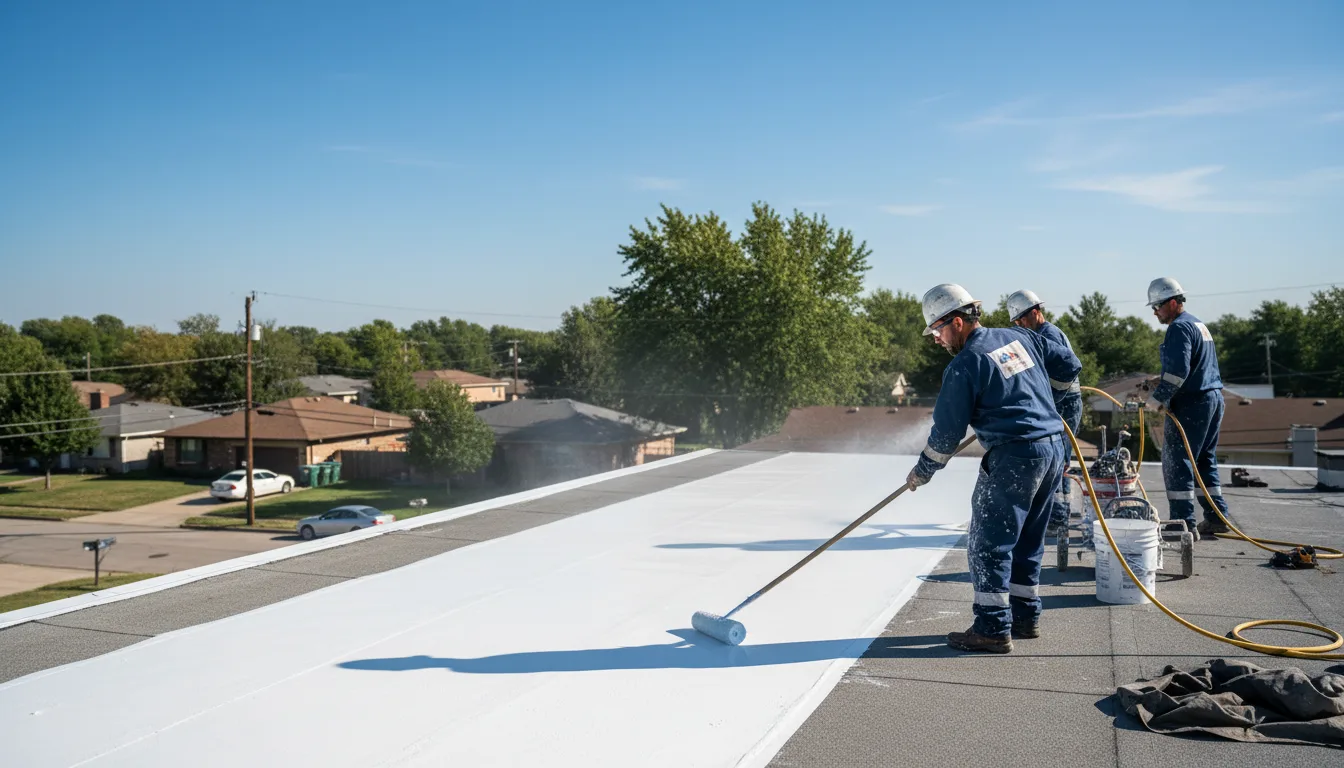 Commercial roof coating in Sunflower, MS near me